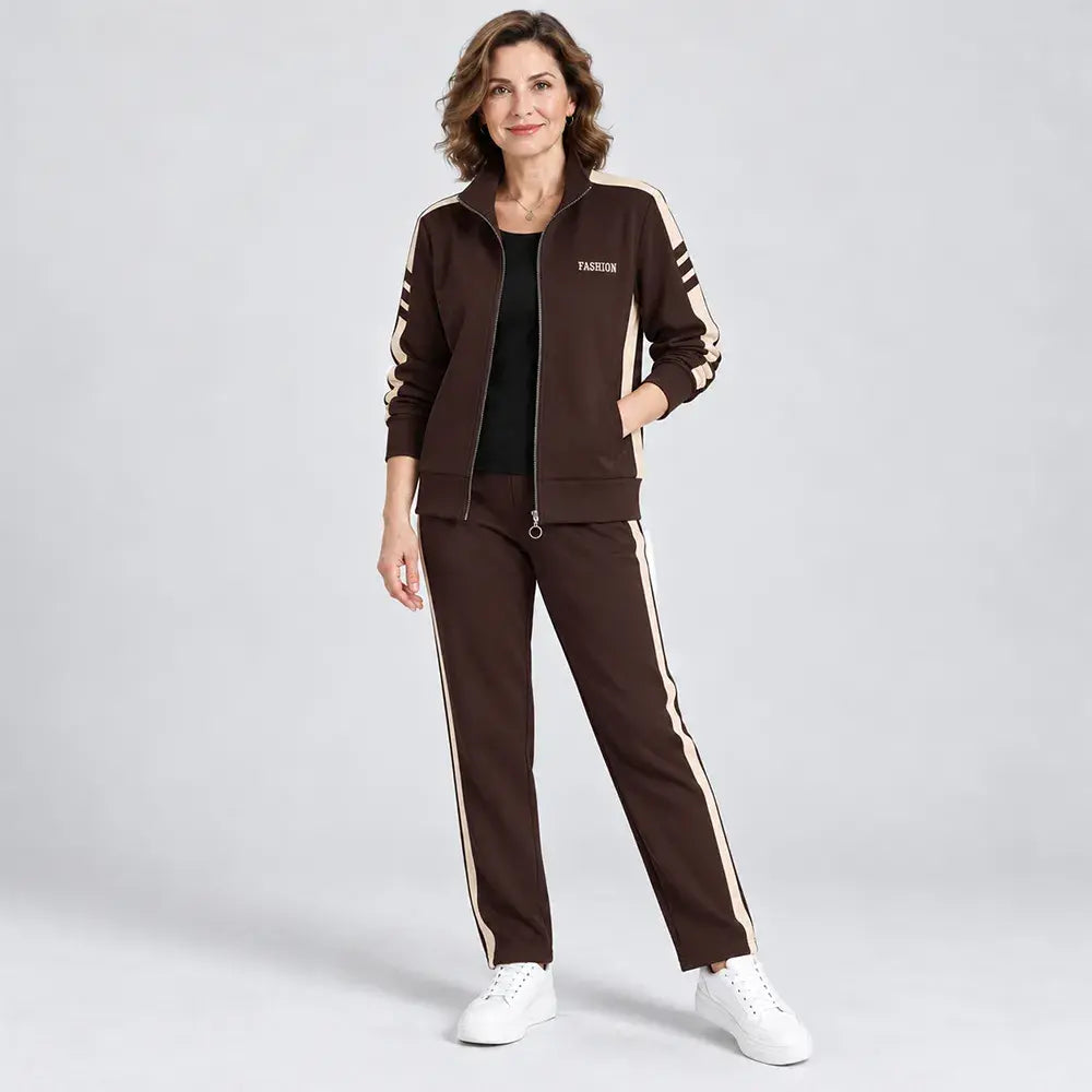 🔥【Sleva 50 %】🔥【M–5XL】【Bunda + kalhoty】😍 Nová podzimní souprava volnočasového sportovního oblečení – nadměrné velikosti