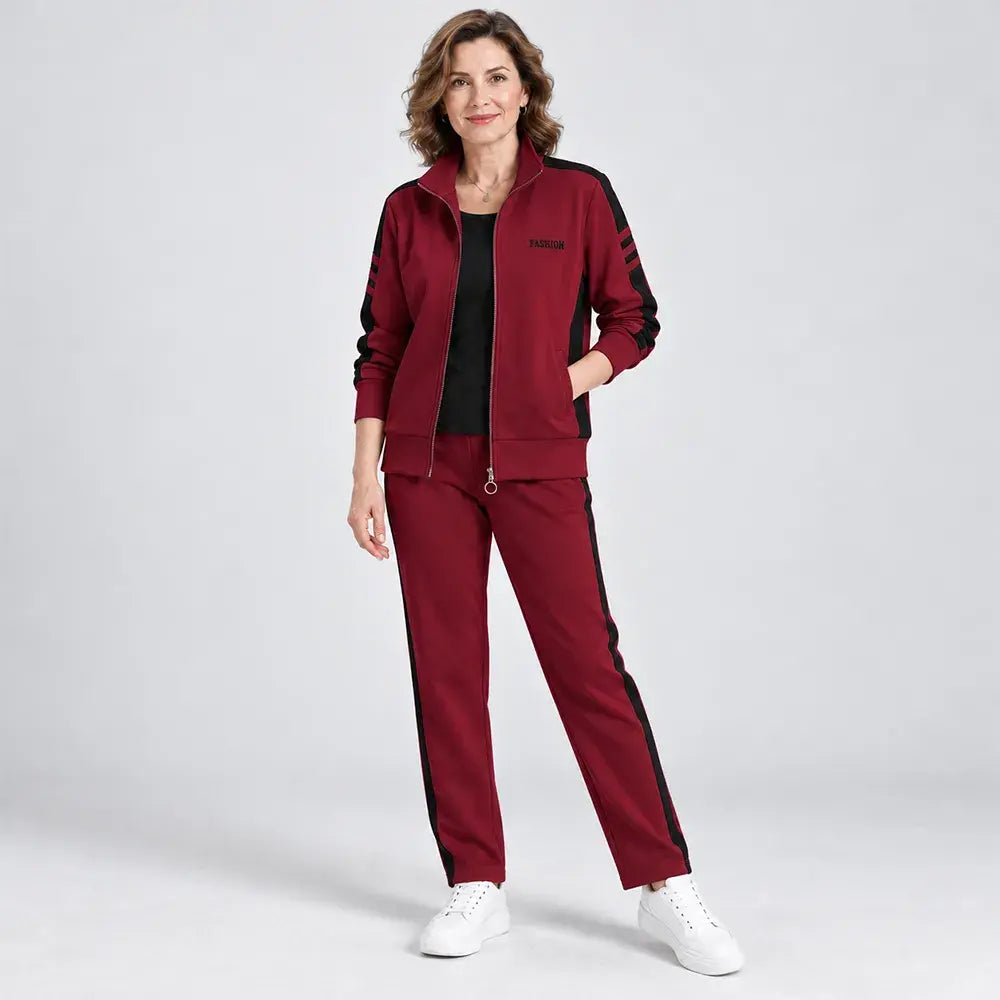 🔥【Sleva 50 %】🔥【M–5XL】【Bunda + kalhoty】😍 Nová podzimní souprava volnočasového sportovního oblečení – nadměrné velikosti