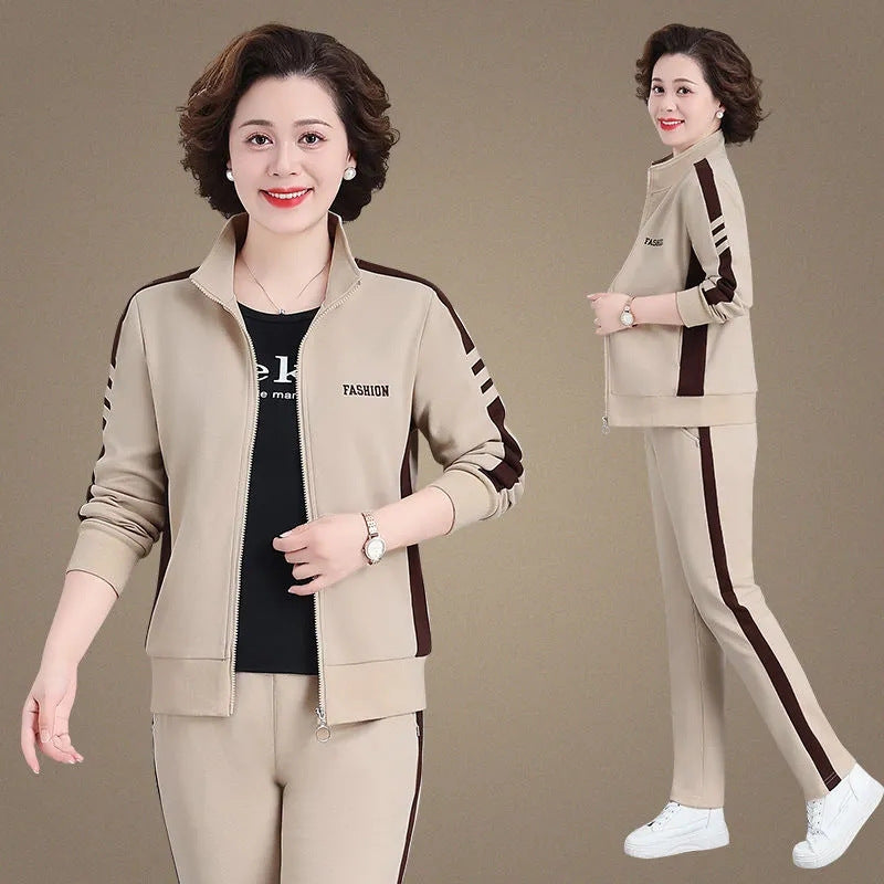 🔥【Sleva 50 %】🔥【M–5XL】【Bunda + kalhoty】😍 Nová podzimní souprava volnočasového sportovního oblečení – nadměrné velikosti